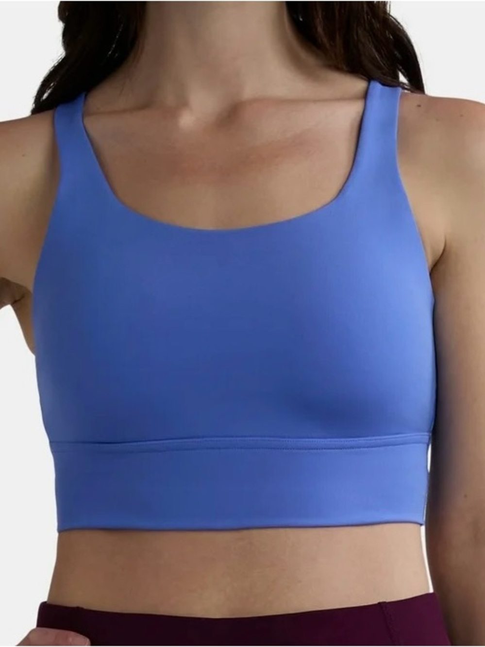 Nike Yoga Luxe Women's Infinalon Crop Top DR7795-478 Royal Pulse Size S